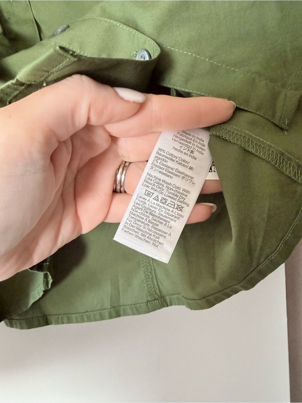 J. Crew Olive Green Sleeveless Ruffle Tie-Neck Blouse - Picture 4 of 7